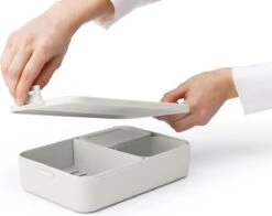 Brabantia Make & Take Bento Lunchbox Incl Bentobox - Large - Kunststof - Light Grey 31 Brabantia Make & Take Bento Lunchbox Incl Bentobox - Large - Kunststof - Light Grey -Levensrandproducten 1200x952