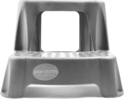 Grijs Kinderkrukje/opstapje Met 2 Treden 35 Cm - Keuken/badkamer Krukjes/opstapjes Voor Kinderen -Levensrandproducten 1200x955 1