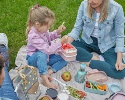 Homra Lunchbox STAQS Pink - Bento Box - 2 Laags Broodtrommel - 3 Compartimenten - Roze - Lunch To Go - Duurzaam Kunststof - BPA Vrij - 3 Vaks Lunchtrommel Voor Volwassenen - Inclusief Bestek - Magnetron, Diepvries, Vaatwasser Bestendig - Vers Houden -Levensrandproducten 1200x960 4