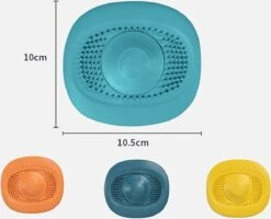 Merkloos Luxe Doucheputje Afvoer Plug Zeef Stopper Stop - Universele Haarfilter Haarvanger Gootsteenstop Afvoerstop Onderdeel Afvoerputje Stopper Putje Rooster Voor Wastafel Gootsteen Spoelbak Bad Douchebak Keuken Wasbak Badkuip Aanrecht - Siliconen - Blauw -Levensrandproducten 1200x970 1