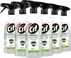 Cif Disinfect & Shine Original Desinfectie Spray - 6 X 500 Ml - Voordeelverpakking -Levensrandproducten 1200x998 2
