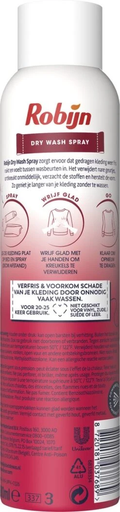 Robijn Pink Sensation Dry Wash Spray - 2 X 200 Ml - Voordeelverpakking 9 Robijn Pink Sensation Dry Wash Spray - 2 X 200 Ml - Voordeelverpakking -Levensrandproducten 282x1200 3