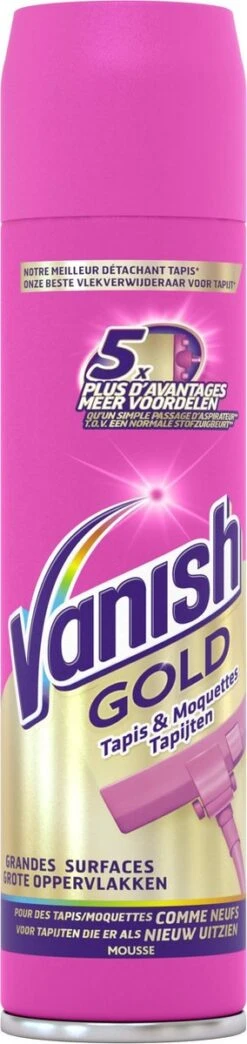 Vanish Gold Mousse Voor Tapijt Vlekkenverwijderaar - 600 Ml -Levensrandproducten 284x1200 2