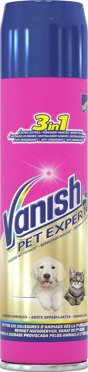 Vanish Pet Expert Schuim 600ml 1 Vanish Pet Expert Schuim 600ml