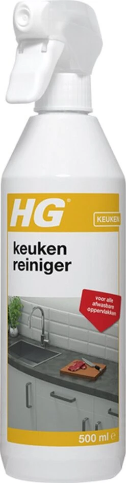 HG Keuken Reiniger - 500ml - Effectief En Hygiënisch - Voor Alle Afwasbare Oppervlakken -Levensrandproducten 315x1200 1