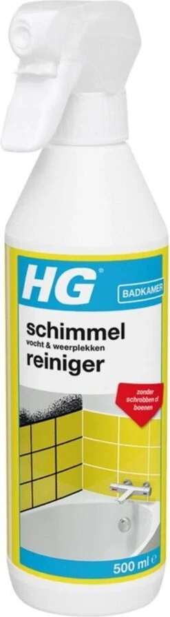HG Schimmelreiniger - 500ml - De NR 1 Schimmelverwijderaar - Vernietigt De Hardnekkigste Schimmel - Geschikt Voor De Badkamer, Tegel-, Siliconenvoegen, Stucwerk -Levensrandproducten 331x1200 1