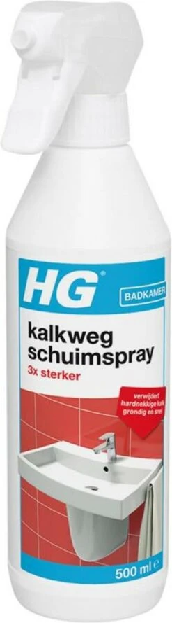 HG Kalkweg Schuimspray 3x Sterker - 500ml - Verwijdert Extreme Kalkresten - 100% Opgelost, 100% Resultaat -Levensrandproducten 333x1200 2