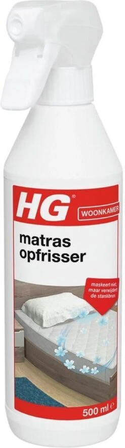 HG Matrasopfrisser - 500ml - Maskeert Niet, Maar Neemt De Bron Weg - Geeft Snel Een Fris Matras -Levensrandproducten 337x1200