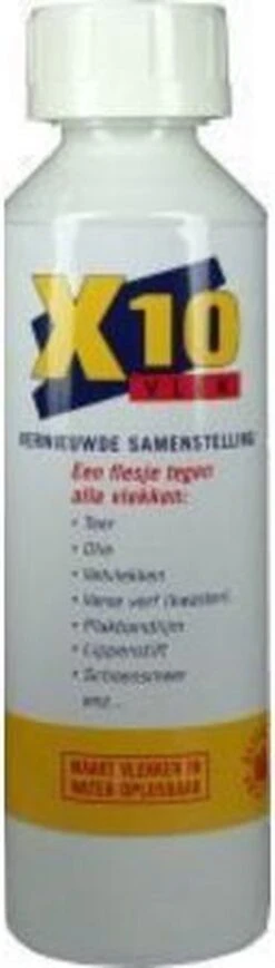 X10 Vlekken - 250 Ml - Vlekverwijderaar -Levensrandproducten 341x1200