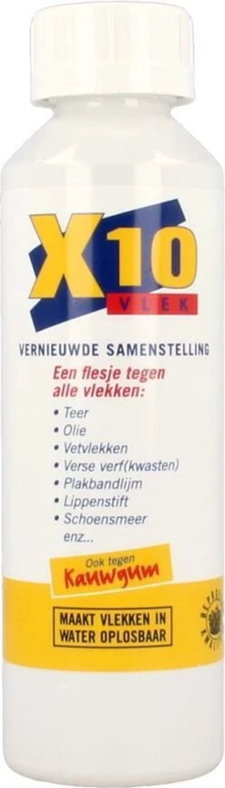 X10 Vlekken - 250 Ml - Vlekverwijderaar -Levensrandproducten 343x1200