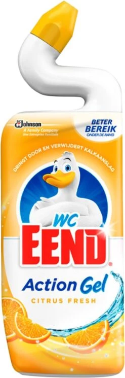 6x WC Eend Toiletreiniger Action Gel Citrus Splash 750 Ml -Levensrandproducten 398x1200 1