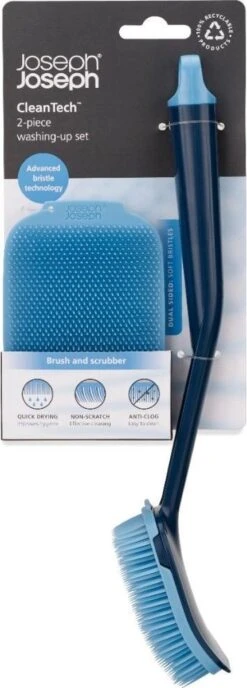 Joseph Joseph CleanTech Afwasborstel En Schrobber Set - Kunststof 15 Joseph Joseph CleanTech Afwasborstel En Schrobber Set - Kunststof -Levensrandproducten 431x1200