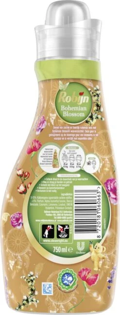 Robijn Collections Bohemian Blossom Wasverzachter - 8 X 30 Wasbeurten - Voordeelverpakking -Levensrandproducten 460x1200 2