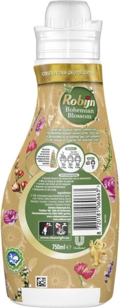 Robijn Collections Bohemian Blossom Wasverzachter - 8 X 30 Wasbeurten - Voordeelverpakking -Levensrandproducten 468x1200
