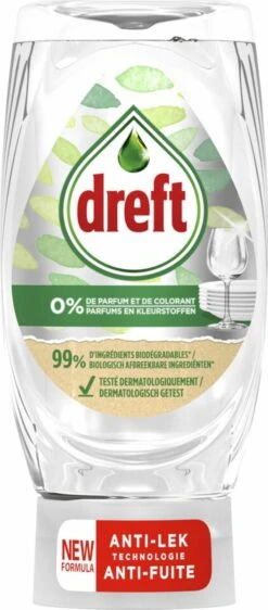 Dreft Afwasmiddel Pure & Clean - 8 X 370 Ml - Voordeelverpakking -Levensrandproducten 527x1200 1
