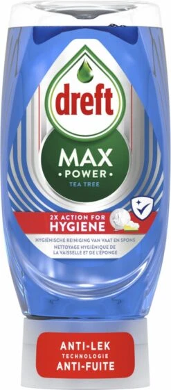 8x Dreft Max Power Afwasmiddel Extra Hygiëne 370 Ml -Levensrandproducten 528x1200 1