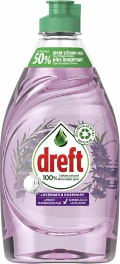 Dreft Naturals Lavender & Rosemary Afwasmiddel - Voordeelverpakking 10x450ml -Levensrandproducten 546x1200