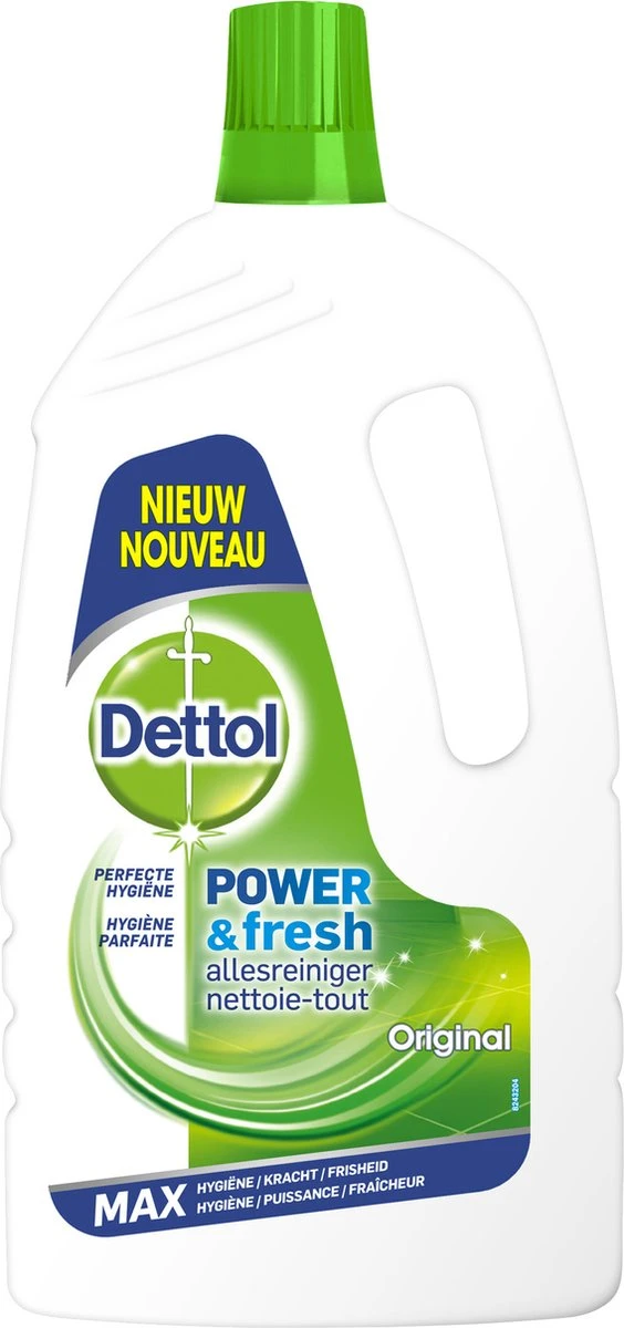 Dettol Power & Fresh - Allesreiniger - Orignal - 6 X 1,5 Liter 7 Dettol Power & Fresh - Allesreiniger - Orignal - 6 X 1,5 Liter - Afbeelding 7