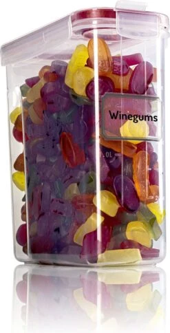 TNM Luxe Luchtdichte Voorraadbussen Set (4x2,5L) – Voorraadpotten - 4 Kleuren -Levensrandproducten 613x1200