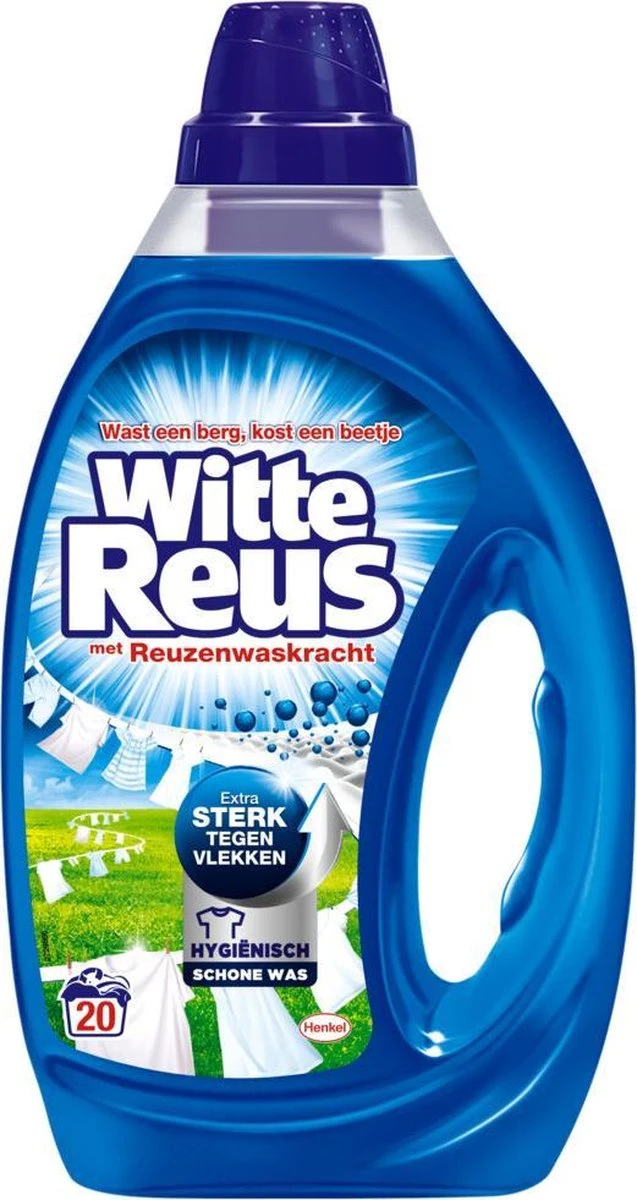 Witte Reus Gel - Vloeibaar Wasmiddel - Voordeelverpakking - 6 X 20 Wasbeurten 9 Witte Reus Gel - Vloeibaar Wasmiddel - Voordeelverpakking - 6 X 20 Wasbeurten - Afbeelding 9