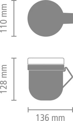 Brabantia Make & Take Soepbeker - 0,6 L - Kunststof - Dark Grey -Levensrandproducten 725x1200 3