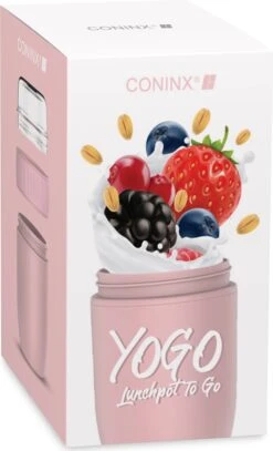 Coninx Yoghurtbeker To Go - Muesli Beker To Go - Lunchbeker - Mueslibeker 640ml (450ml+190ml) - Roze 11 Coninx Yoghurtbeker To Go - Muesli Beker To Go - Lunchbeker - Mueslibeker 640ml (450ml+190ml) - Roze -Levensrandproducten 728x1200
