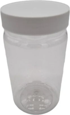 Ariko Jar | Lichtgewicht Kunststof Pot Met Schroefdeksel | 750ml | Potje Met Witte Deksel | Voorraadpot | Hervulbaar -Levensrandproducten 733x1200 1