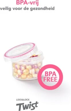 Lock&Lock Voorraadbussen - Vershoudbakjes - Bewaardozen Voedsel - Sausbakjes Met Deksel - Dressing Bakje - Kruidenpotjes - Babyvoeding Bewaarbakjes - 150 Ml - Rond - Luchtdicht - BPA Vrij - Set Van 6 Stuks -Levensrandproducten 772x1200