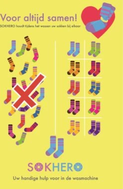 Sokhero - Sokken Cadeau Organizer - Waszak Waslijn Kleding - Wasmand Wasnet Huishouden - Wasmachine Sokken Opbergsysteem - Wasknijpers Wasbol Wasnet - Sokken En Lingerie Houder (voor 10 Sokken) -Levensrandproducten 779x1200