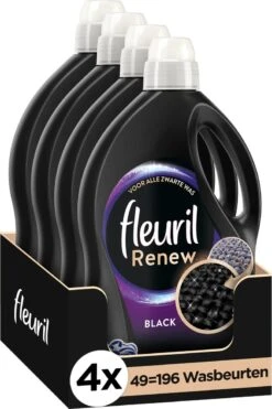 Fleuril Renew Zwart Vloeibaar Wasmiddel - 2,695 L - 49 Wasbeurten -Levensrandproducten 799x1200