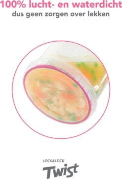 Lock&Lock Voorraadbussen - Vershoudbakjes - Bewaardozen Voedsel - Sausbakjes Met Deksel - Dressing Bakje - Kruidenpotjes - Babyvoeding Bewaarbakjes - 150 Ml - Rond - Luchtdicht - BPA Vrij - Set Van 6 Stuks -Levensrandproducten 820x1200