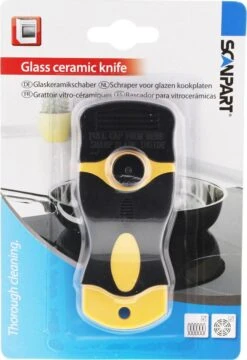 Scanpart Kookplaat Schraper - Schraapijzer - Radeermes - Voor Alle Glazen Kookplaten - Zoals Keramische Inductie En Halogeen Kookplaten - Kunststof - Vervangbaar Mesje - Krasvrij -Levensrandproducten 824x1200 3