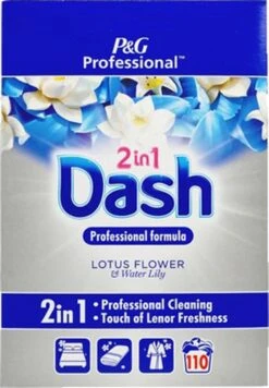 Dash 2 In 1 Lotusbloem En Lelie Waspoeder - XL Pack - 110 Wasbeurten -Levensrandproducten 833x1200