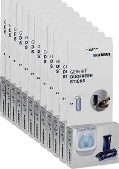 Geberit DuoFresh Sticks - 96 Stuks - Voordeelverpakking - Toilet/WC Blokjes Inbouwreservoir -Levensrandproducten 850x1200