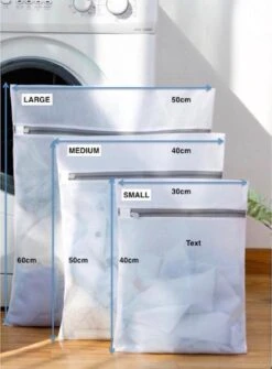 Merkloos Laundry Bag | Waszak | Set Van 4 Waszakken Met Rits | Transparant | Wasnet | Waszakjes | Vakantie Als Kledingsorteerder | Groot Formaat | Laken/schoenen/bh/ondergoed/kleding -Levensrandproducten 886x1200