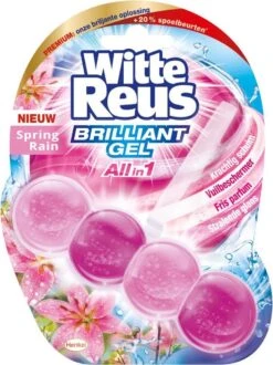 Witte Reus Brilliant Gel Allin1 Toiletblok - Spring Rain - WC Blokjes Voordeelverpakking - 11 Stuks -Levensrandproducten 897x1200 2