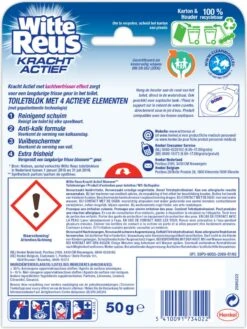 Witte Reus Kracht Actief Toiletblok - Bloesem - WC Blokjes Voordeelverpakking - 10 Stuks -Levensrandproducten 900x1200 10