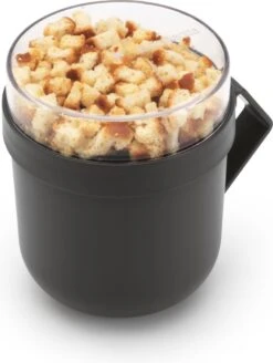 Brabantia Make & Take Soepbeker - 0,6 L - Kunststof - Dark Grey -Levensrandproducten 904x1200