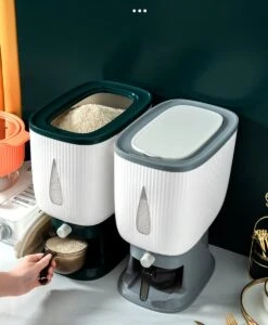 Deluqse Rijst Dispenser - Rijst Container - Grijs - Voedsel Dispenser - Rijst Opbergdoos - Rijst Bewaren - Rijst Opberg Container 14 Deluqse Rijst Dispenser - Rijst Container - Grijs - Voedsel Dispenser - Rijst Opbergdoos - Rijst Bewaren - Rijst Opberg Container -Levensrandproducten 988x1200 1